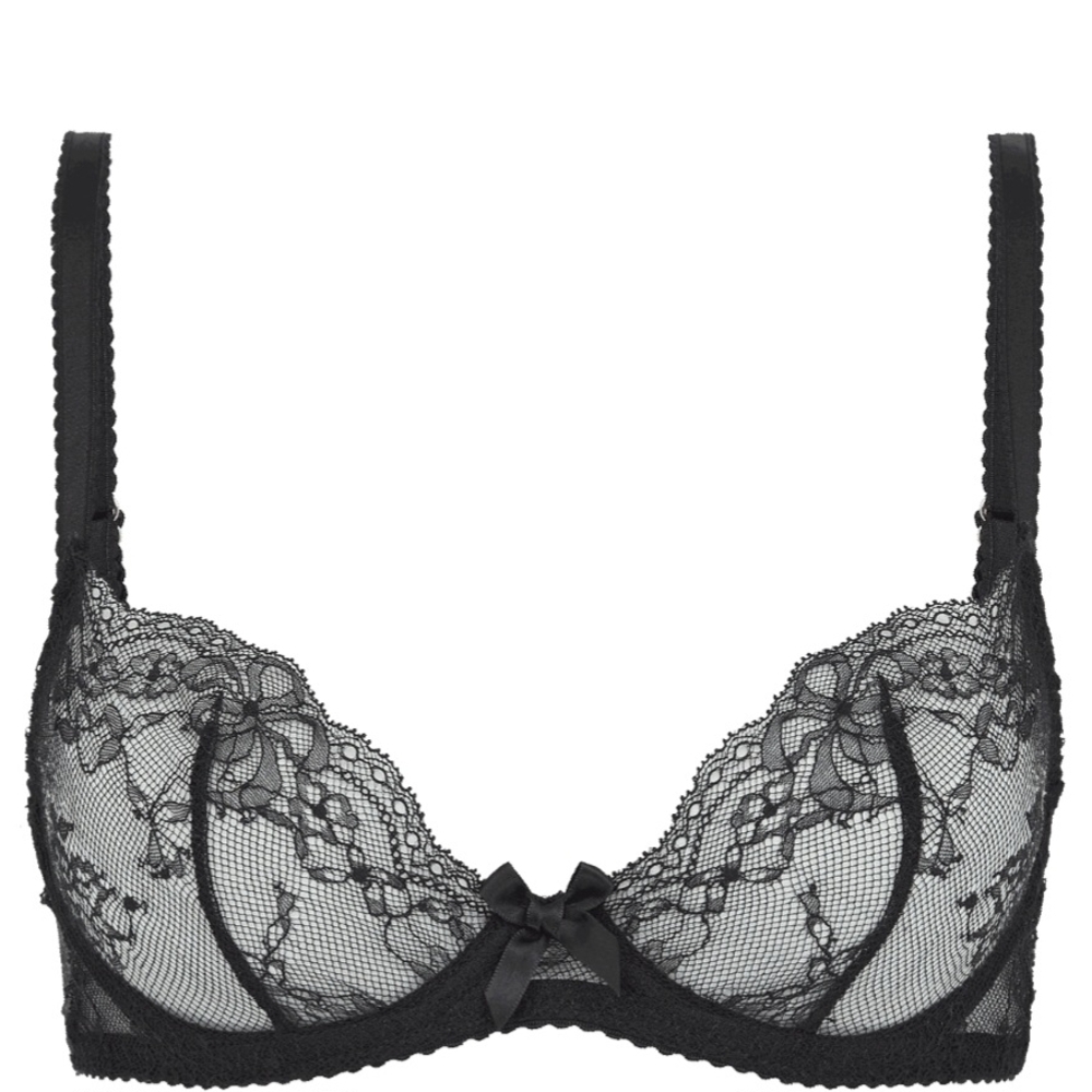Agent Provocateur Black Floral Lace Bra